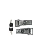 Lot de 2 grenouillères avec serrure 70 x 20 mm