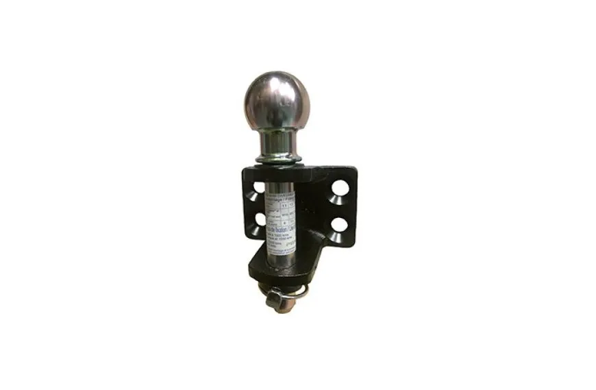 Rotule d'attelage chape mixte 4 trous Ø17 mm entraxe 90x40 mm + visserie