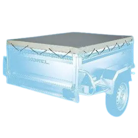 Bâche plate 9200BBP pour remorque Bois / 242 x 135 cm - SOREL