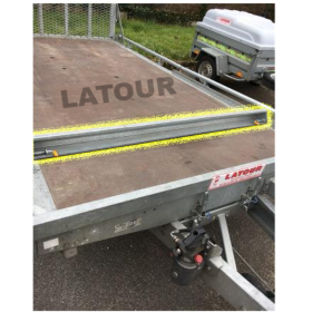 Barre de blocage porte-engin 3.5 m Lider pour sécurisation véhicules sur remorque