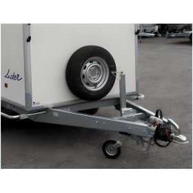 Support roue de secours pour remorques LIDER 35950 35960 35970, fixation stable et gain d’espace