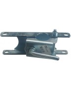 Traverse de roue jockey pour remorque bois LIDER, entraxe 210 mm, compatible roue jockey Ø48 mm