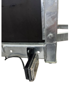 Emmanchement de ridelle coupelle pour remorque bois Lider en métal galvanisé compatible modèles 2440 à 32480