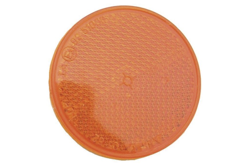 Catadioptre Adhésif Rond Orange les 2