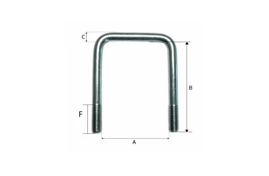 Bride tube étirée 41 x 145 mm