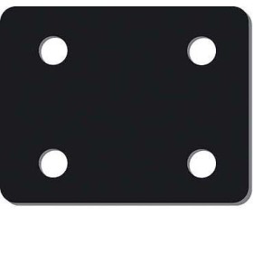Plaque de réhausse 4 trous 15 x 10,5 x 1 cm