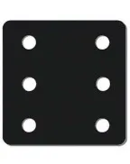 Plaque de rehausse 6 trous 15 x 14,5 x 1 cm