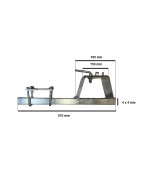 support de roue de secours vertical ajustable pour flèche de remorque