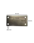 Plaquette d'assemblage pour bride 50 x 30 mm