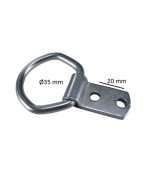 Lot de 4 pontets rabattables Ø35 mm forte charge pour remorque Magnum Saris pour fixation sécurisée de sangles et cordages