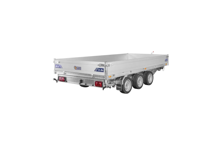 Remorque Tribenne - PTAC 3500 kg (406 x 204 cm) avec pompe électrique - Saris