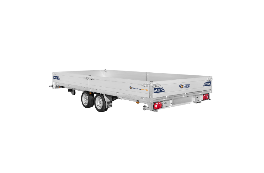 Remorque plateau 506 x 204 cm - PTAC 3500 kg - Saris