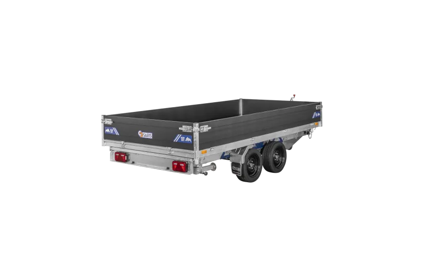 Remorque Tribenne avec pompe électrique 356 x 184 cm - PTAC 3500 kg - Saris