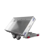 Remorque Tribenne avec pompe électrique 406 x 204 cm - PTAC 3500 kg - Saris