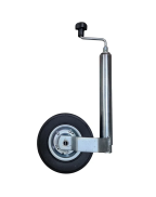 roue jockey Ø48 mm avec jante métal et galet 210x65 pour remorque