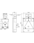 Feu vertical 6800 5 fonctions gauche avec feu de gabarit - RADEX