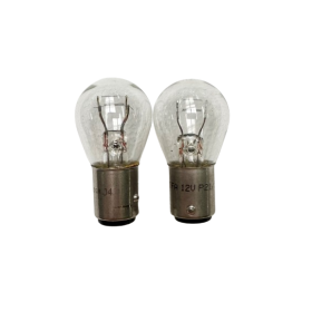 Lot de 2 Ampoules Rondes 12V 5/21W