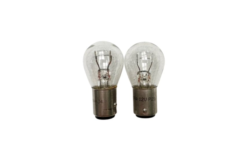Lot de 2 Ampoules Rondes 12V 5/21W