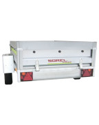 Remorque rustique PTAC 500 kg R250 Sorel avec ridelles démontables et plancher bois antidérapant