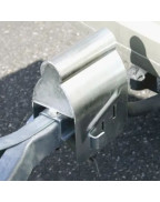 Antivol remorque universel coiffant pour tête d’attelage avec cadenas et 2 clés