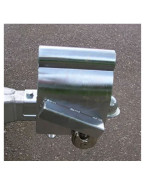 Antivol remorque universel coiffant pour tête d’attelage avec cadenas et 2 clés
