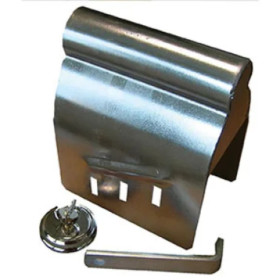 Antivol remorque universel coiffant pour tête d’attelage avec cadenas et 2 clés