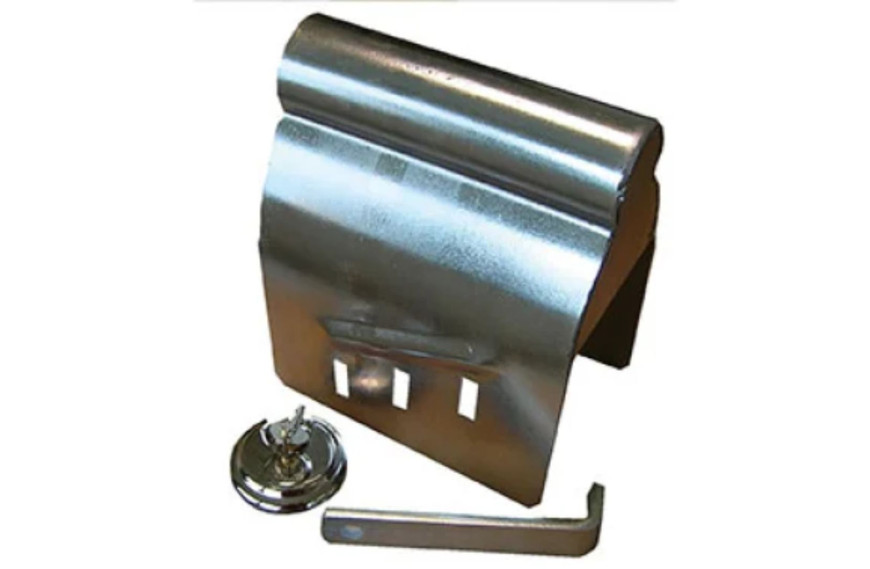 Antivol remorque universel coiffant pour tête d’attelage avec cadenas et 2 clés