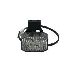 Feu de position LED avant SARIS avec câble 50 cm et support. Éclairage blanc pour remorque et utilitaire