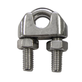 Serre-câble étrier M12 Inox A4 GOLIATH pour câbles de frein, montage sur tige filetée Ø12