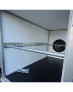 Barre d’arrimage de remorque SARIS 154 cm en acier galvanisé pour maintien de charge sur rail