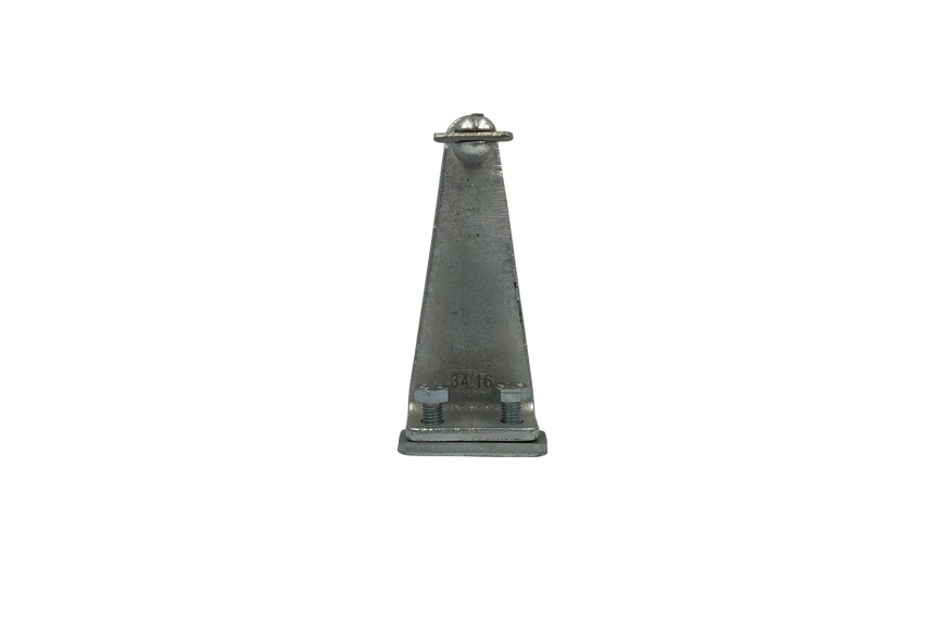 Charnière arrière longue pour ridelle de remorque SARIS, acier robuste et résistant à la corrosion