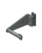 Charnière arrière longue pour ridelle de remorque SARIS, acier robuste et résistant à la corrosion