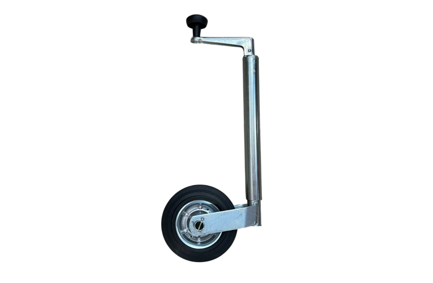 roue jockey Ø35 mm avec galet en métal 160x40 pour remorque légère
