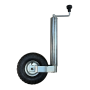 roue jockey Ø60 mm jante acier avec galet gonflable 260x85 pour remorque