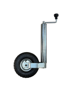 roue jockey Ø60 mm jante acier avec galet gonflable 260x85 pour remorque