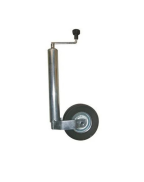 roue jockey Ø60 mm renforcée avec galet 225x65 mm en acier galvanisé pour remorque