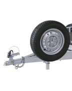 support de roue de secours vertical ajustable pour flèche de remorque