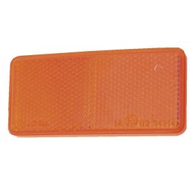 Lot de 2 Catadioptres Adhésif Rectangulaire Orange