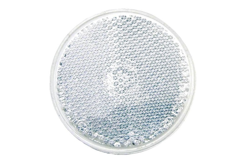 Lot de 2 Catadioptres Adhésif Rond Blanc