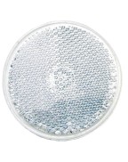 Lot de 2 Catadioptres Adhésif Rond Blanc