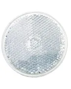 Lot de 2 Catadioptres Adhésif Rond Blanc