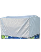 Bâche haute avec armature 80 cm pour remorque LIDER BOIS et ROBUST 2m50