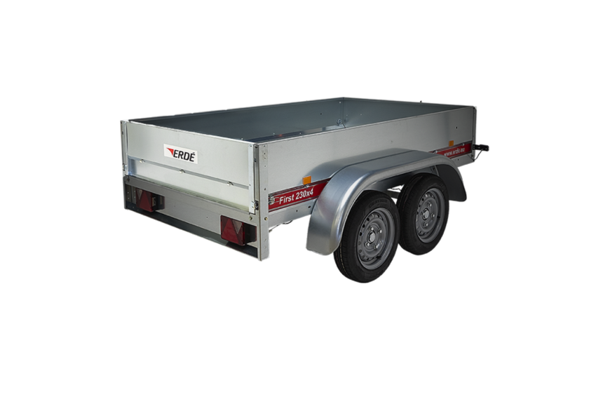 Ridelle arrière pour remorque ERDE SY230X4 avec crochet de fermeture