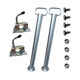 Béquilles arrière SARIS avec supports coulissants et matériel de montage