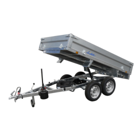 Remorque benne LIDER 39560FP PTAC 750 kg galvanisée avec pompe de basculement﻿