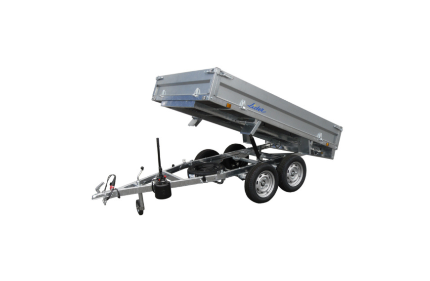 Remorque benne LIDER 39560FP PTAC 750 kg galvanisée avec pompe de basculement﻿