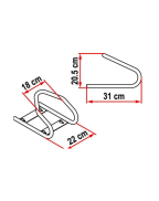 Kit bloc moto avec sangles pour blocage de roue scooter et moto﻿