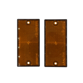 Lot de 2 catadioptre latéral orange 105 x 48 mm