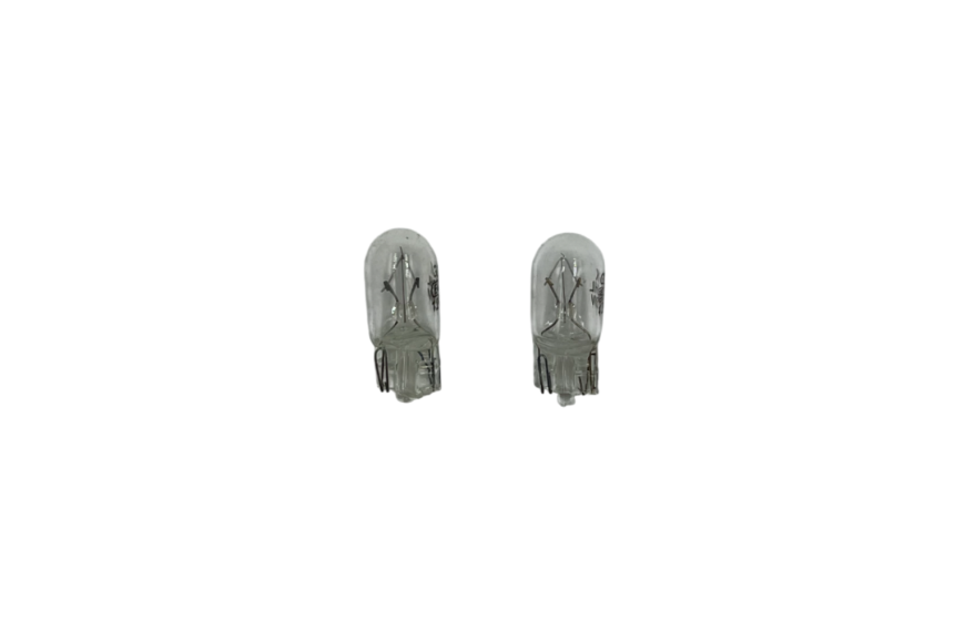 Lot de 2 ampoules WEDGE 12V 5W homologuées pour caravane et remorque