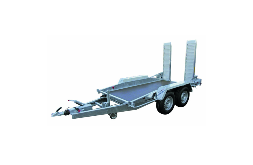 Remorque Porte Engin 40860 LIDER 3500 kg double essieu rampes aluminium